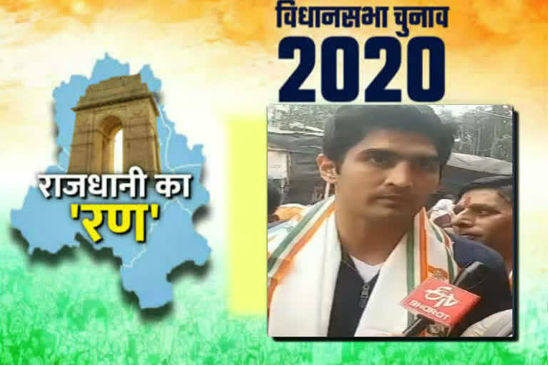 Boxer Vijender Singh is campaigning for Congress candidates in delhi