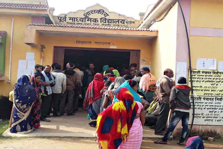 Voting for the first phase of the three-level panchayat election continues