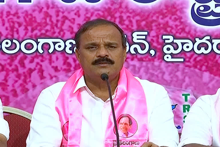 trs mla karne prabhakar fires on Congress party