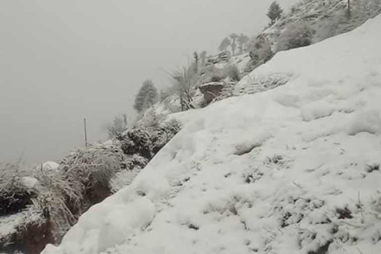 heavy snowfall in district chamba