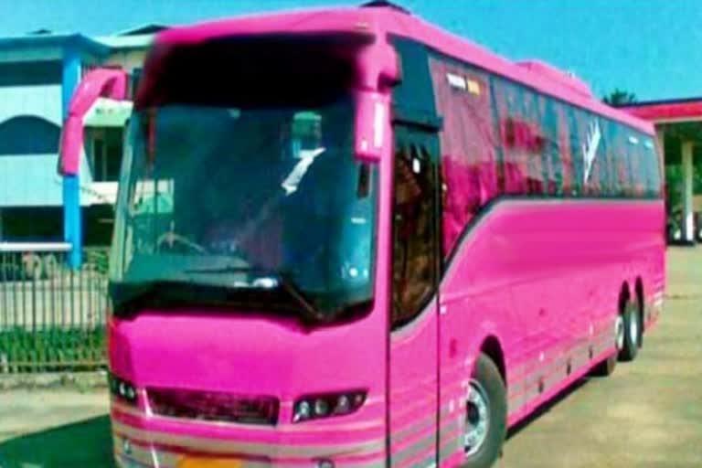 pink buses for lady students in haryana