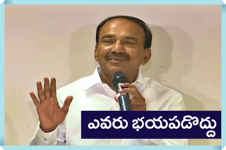 minister eetala talk about karona virus in telangana