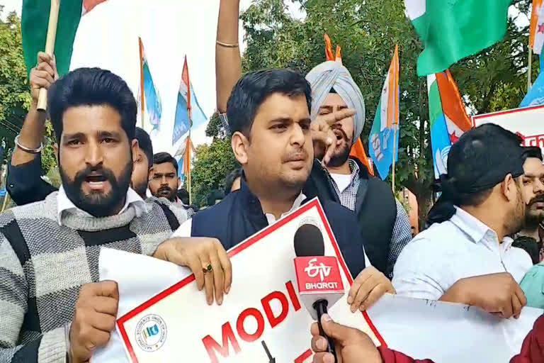 chandigarh nsui march against caa