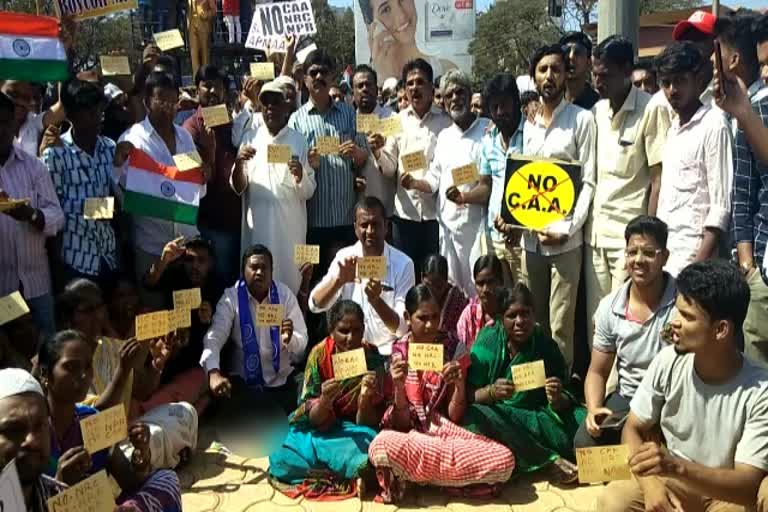 Protest against CAA by writing a letter to central government through blood