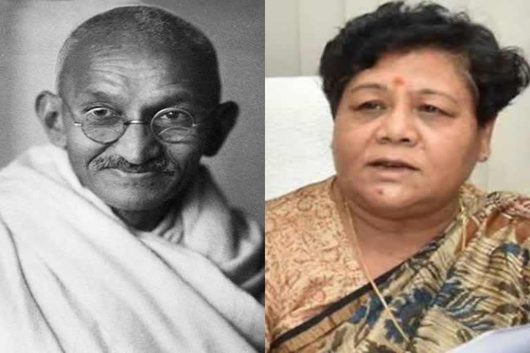 Governor Anusuiya Uike bowed down on the death anniversary of Mahatma Gandhi