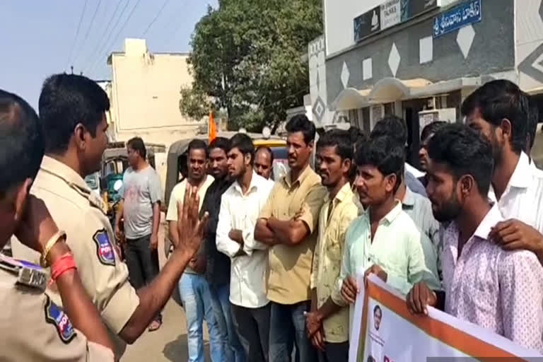 road safety awareness to auto drivers in medak narsapur