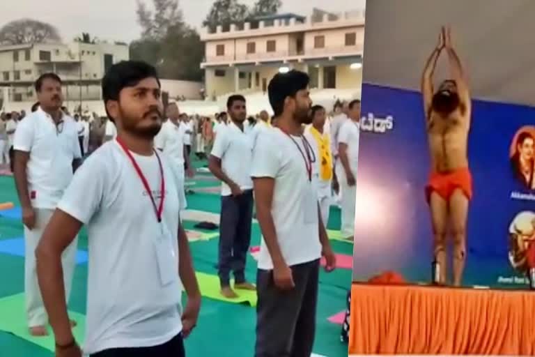 Yoga camp held in hubli