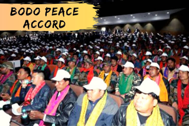 1500 NDFB cadres surrender arms after Bodo Peace Accord