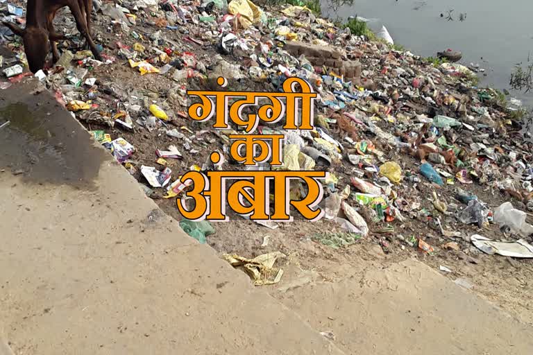 Dirt in the city due to negligence of Chandrapur Nagar Panchayat