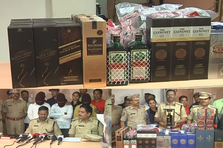 foreign-liquire-worth-19-lakhs-seize-in-hydrabad-3-arreseted