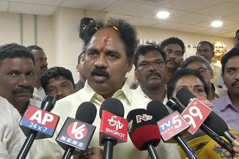 tdp mla vaasupalli ganesh criticises ycp government