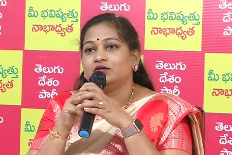 telugu women state president vangalapudi anitha