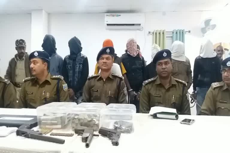 nine criminals involved in highway robbery arrested in Palamu