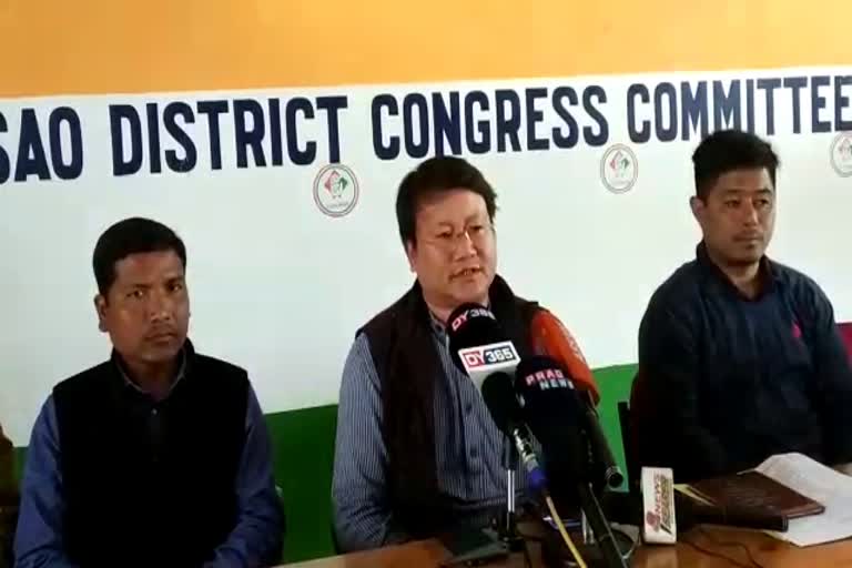 Dimahasao district Congress against the govt's decision to gave Bodo ST Hills Status