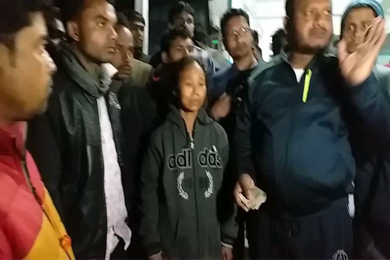 A Tripuri women rescue in Nagaon