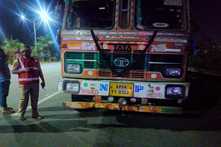 road accident at rallagadda outer ring road in rangareddy district