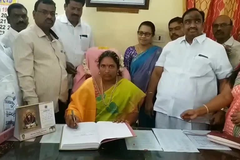 municipal chair person Acceptance of responsibilities in siddipet