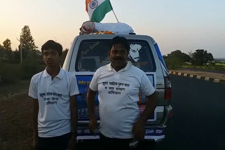 Marathon from Jabalpur to Delhi for message of environment conservation by himanshu kumar