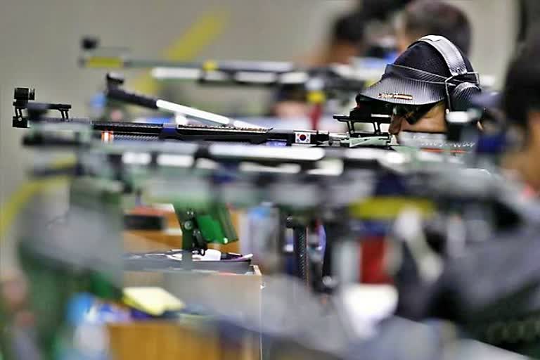 adarsh singh shreaya agarwal shine at national shooting trials