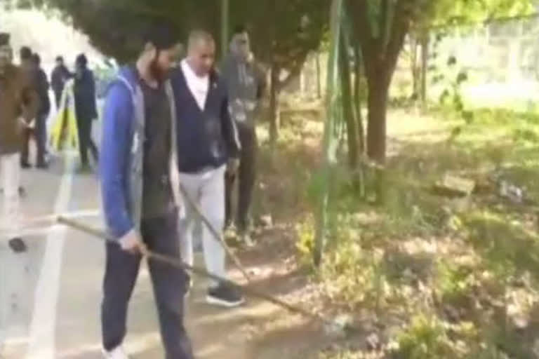 Cleanliness campaign conducted on Jeevaji University campus