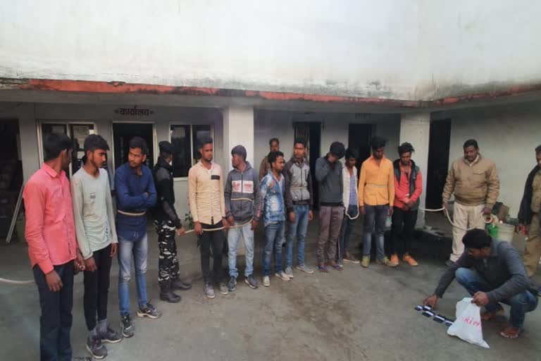 eleven youth incited riot during idol immersion procession in giridih