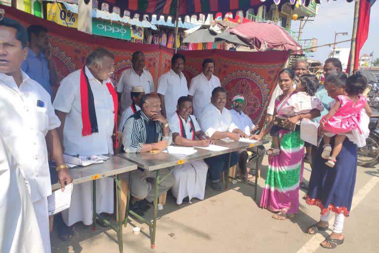 dmk starts signature campaign in omalu