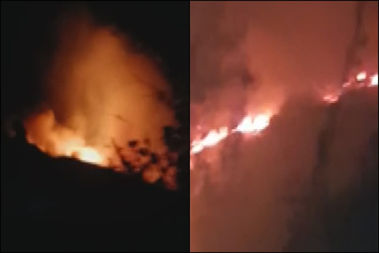 massive fire in Manjeri  Efforts to extinguish fire is continue  മഞ്ചേരി  മഞ്ചേരിയിൽ വീണ്ടും വന്‍ തീപിടിത്തം  Manjeri  malamkulam fire