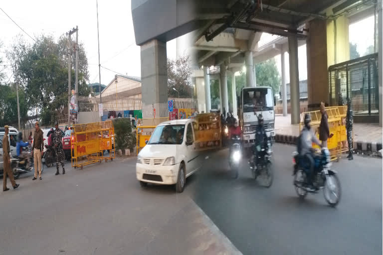 Delhi Police at Jamia after firing incident