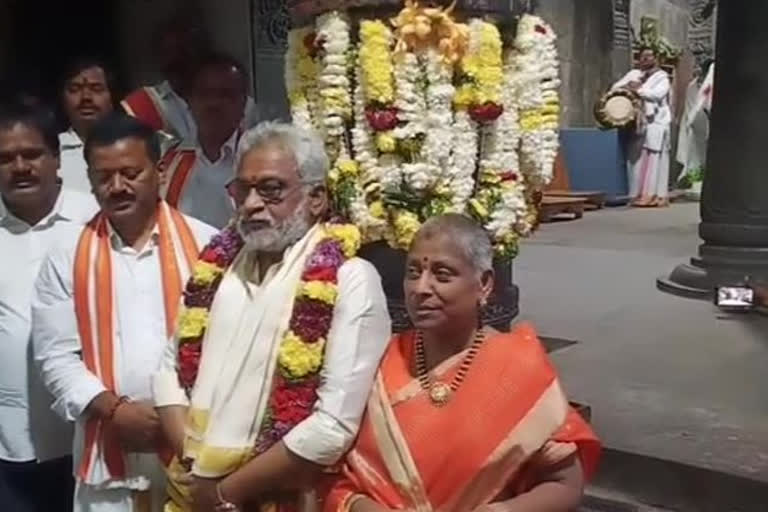 Titara is the chairman of Sri Varahalakshmi Nrusimha Swamivari's service