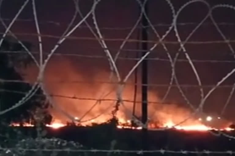 Fire breaks out near Solapur airport, no casualty