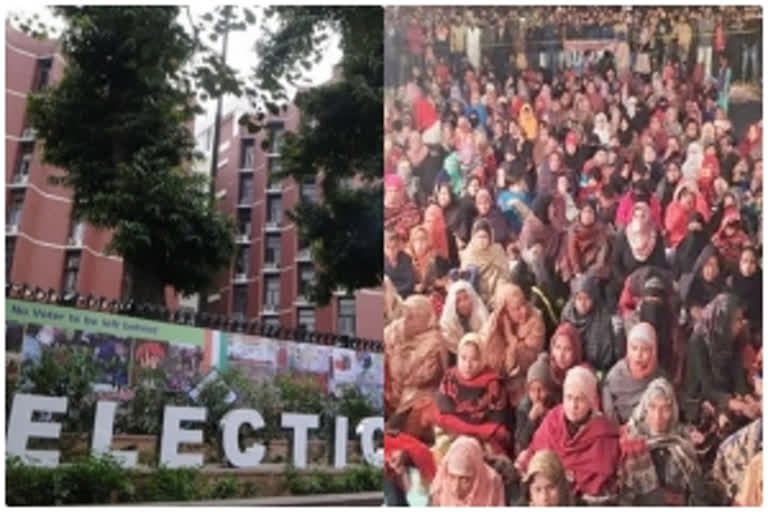 ECI  Anti-CAA protest  NRC Protest  Shaheen bAGH  jAMIA NAGAR  Delhi elections  തെരഞ്ഞെടുപ്പ്  ഡൽഹി തെരഞ്ഞെടുപ്പ്  തലസ്ഥാന നഗരി പൂർണ നിരീക്ഷണം  സുനിൽ അറോറ  മുഖ്യ തെരഞ്ഞെടുപ്പ് കമ്മീഷണർ സുനിൽ അറോറ  മുഖ്യ തെരഞ്ഞെടുപ്പ് കമ്മീഷണർ  പ്രതിഷേധ സ്ഥലങ്ങളിൽ കനത്ത സുരക്ഷ