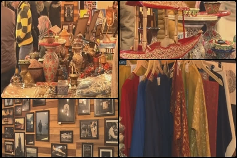 Kashmiri girls help showcase Kashmiri art in Srinagar