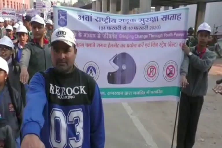 Road safety rally, सड़क सुरक्षा सप्ताह,tonk news, rajasthan news