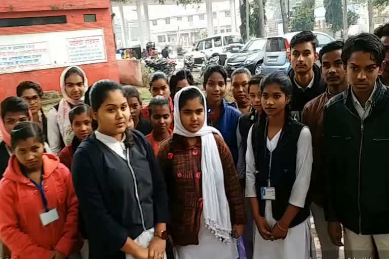 Students upset due to change of exam center