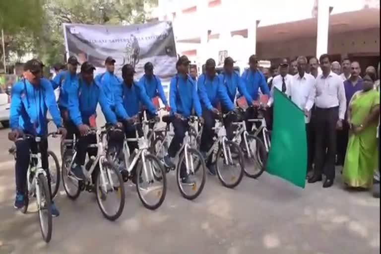 military awareness cycle rally in vellore