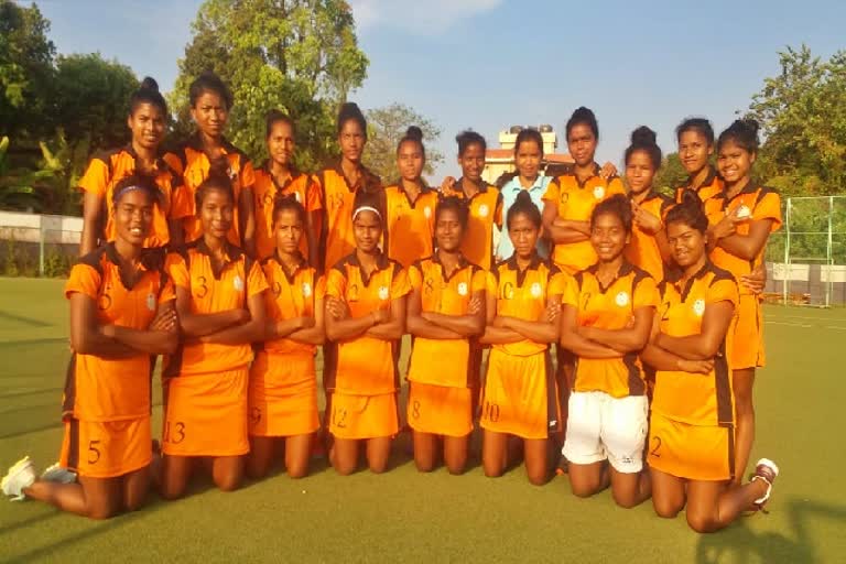 Jharkhand womens hockey team defeated CRPF team