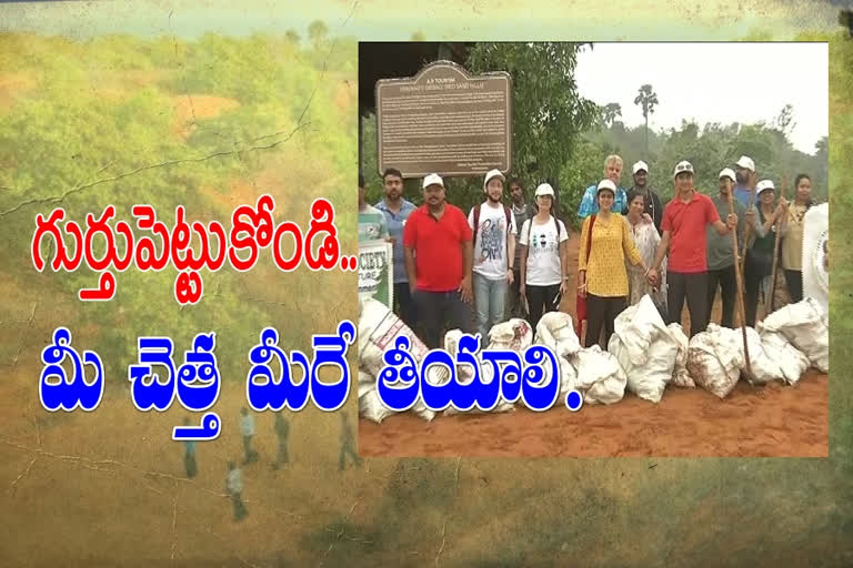 foreigners clean up drive in yerramatti dibbalu in vizag