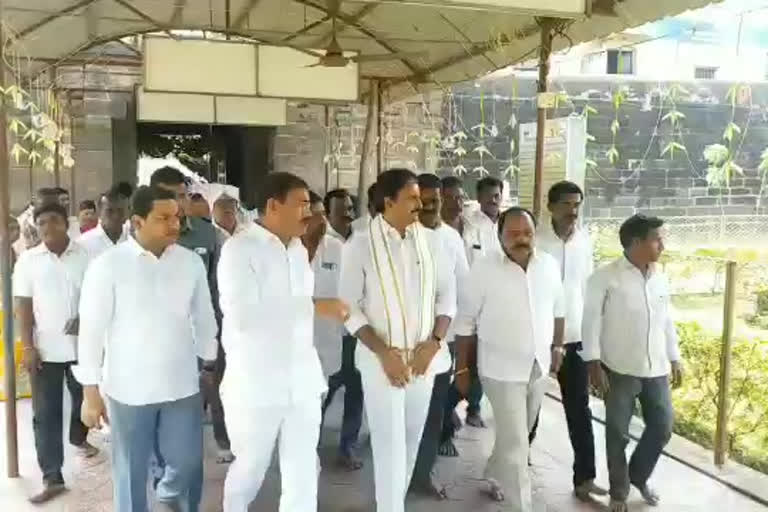 Minister Visited Shri Manikya Bhimeshwara Swamy Temple