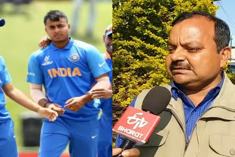 भारतीय अंडर 19 खिलाड़ी सुशांत मिश्रा के पिता ने ETV BHARAT से खास बातचीत की, बताए कई अनछुए राज