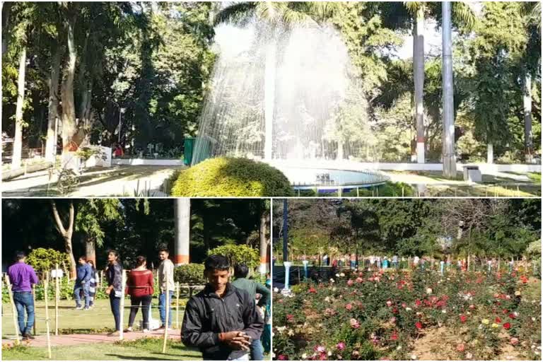 tourists came to visit the Raj Bhavan on the fourth day in ranchi