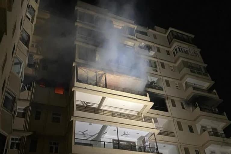 Fire breaks out in a building near Hanging Gardens at Malabar hill