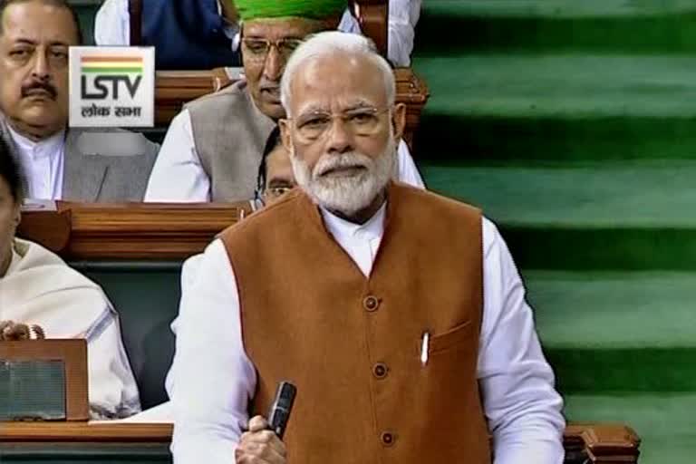 modi in lok sabha