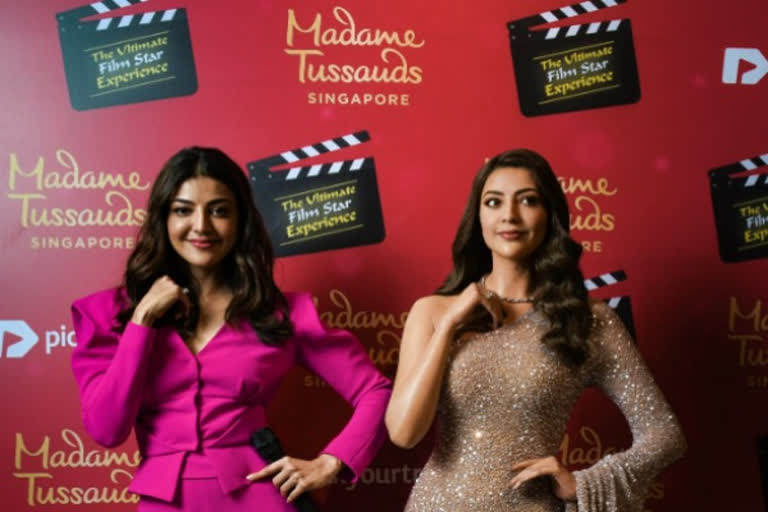 Kajal Aggarwal wax statue in Madame Tussauds museum