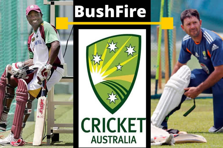 Ricky Ponting, Australia,  Bushfire Bash, Australia fire