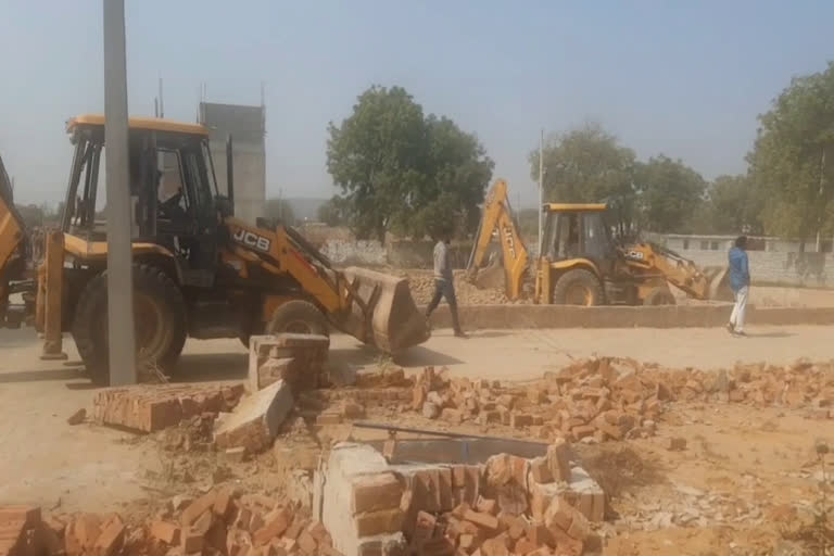 illegal colony demolished sohna