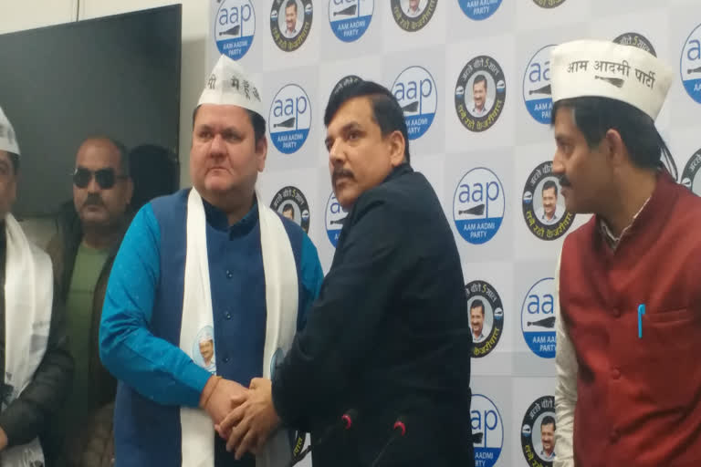 Harsh Sharma joined AAP