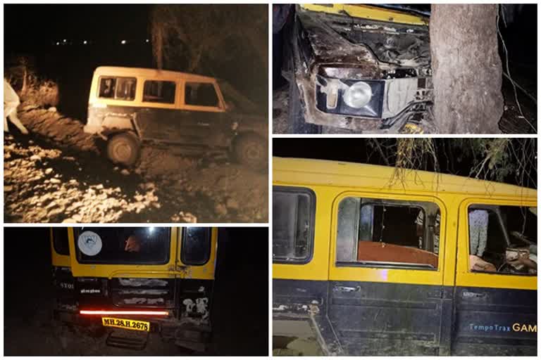 Taxi accident in Buldhana district