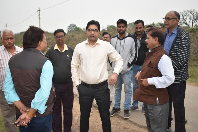 Corporation commissioner inspected the Devrikhurd area