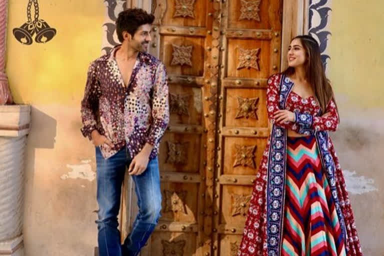 Sara Ali Khan, Kartik Aaryan, love aaj kal 2 promotion, love aaj kal 2 promotion photos and videos viral on social media, love aaj kal 2