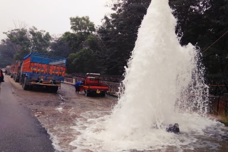 Leakage in Rising Pipeline in Ranchi